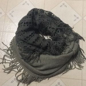 Grey Circle Scarf